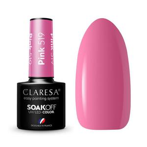 Claresa soak off uv/led pink lakier hybrydowy 519 5g - 2872057741