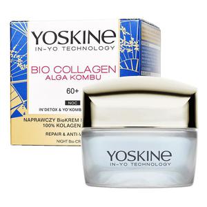 Yoskine bio collagen krem do twarzy na noc 60+ 50ml - 2872059150