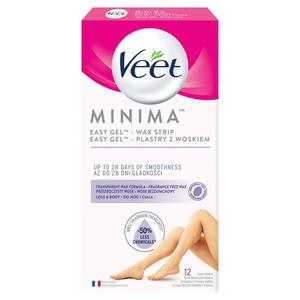 Veet minima easy-gel plastry z woskiem do ng i ciaa 12szt - 2872059403