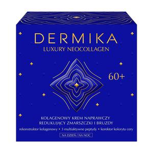 Dermika luxury neocollagen 60+ kolagenowy krem naprawczy do redukcji zmarszczek i bruzd na dzie i na noc 50ml - 2872059881