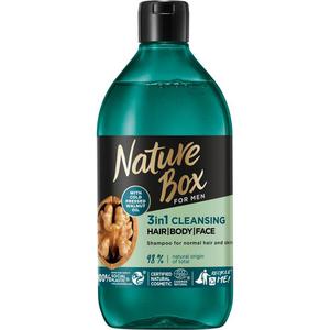 Nature box for men walnut oil 3in1 oczyszczajcy szampon z formu 3w1 do wosw twarzy i ciaa 385ml - 2873077673