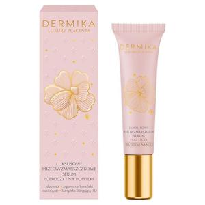 Dermika luxury placenta luksusowe przeciwzmarszczkowe serum pod oczy i na powieki 15ml - 2877942646