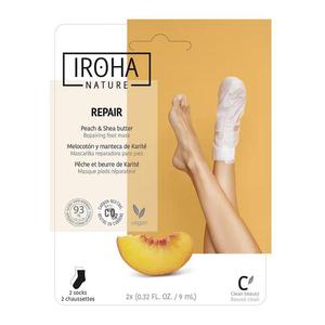 Iroha nature repair foot mask regenerujca maseczka do stp w formie skarpet peach shea butter 2x9ml - 2872062222