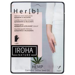 Iroha nature repairing relaxing hand nail mask naprawczo-relaksacyjna maseczka w pachcie do doni i paznokci cannabis 2x8g - 2872062440