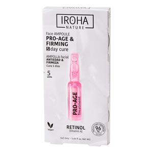 Iroha nature retinol pro-age face ampoule przeciwstarzeniowo-ujdrniajce ampuki do twarzy z retinolem 5x1.5ml - 2872062447