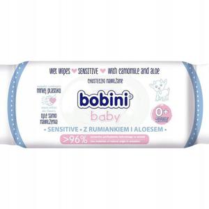 Bobini bobini baby chusteczki nawilane dla dzieci i niemowlt sensitive 60szt - 2872812972