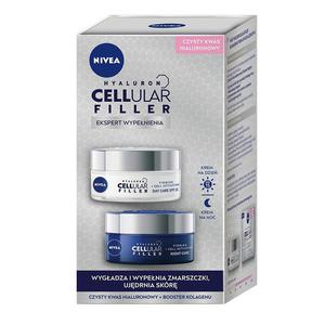 Nivea cellular expert filler zestaw przeciwzmarszczkowy krem na dzie 50ml + przeciwzmarszczkowy krem na noc 50ml - 2872965504