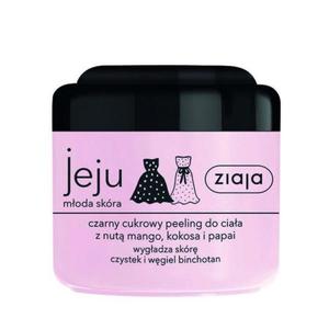 Ziaja jeju czarny cukrowy peeling do ciaa z nut mango kokosa i papai 200ml - 2878410307