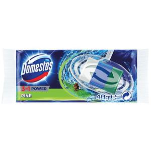 Domestos 3in1 power kostka toaletowa zapas pine 40g - 2873534730