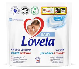 Lovela baby hipoalergiczne kapsuki do prania do bieli i kolorw 23szt. - 2873680086