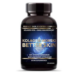 Intenson kolagen morski better skin + witamina c + kwas hialuronowy suplement diety 60 tabletek - 2878410384