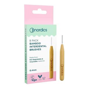 Nordics bamboo interdental brushes bambusowe szczoteczki do czyszczenia przestrzeni midzyzbowej 0.4mm 8szt. - 2873830034