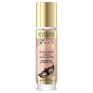 Eveline cosmetics variete liquid highlighter pynny rozwietlacz do twarzy i ciaa 02 rose gold 30ml - 2873931937