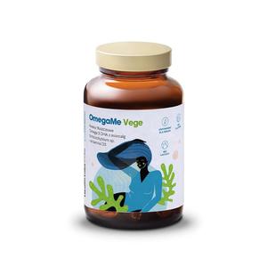 Healthlabs omegame vege kwasy tuszczowe omega 3 dha z alg morskich z witamin d3 suplement diety 60 kapsuek - 2874103588