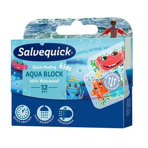 Salvequick aqua block kids wodoodporne plastry dla dzieci 12szt. - 2874329562