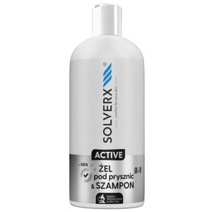 Solverx active el pod prysznic i szampon 2w1 dla mczyzn 400ml - 2874329887