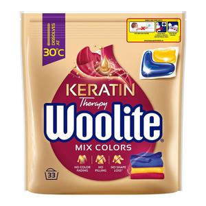 Woolite keratin therapy mix colors kapsuki do prania ochrona koloru z keratyn 33szt - 2874849053