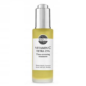 Bioup vitamin c tetra 15% time-reversing treatment luksusowe serum z bursztynem i e-szeniem 30ml - 2874849487