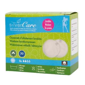 Masmi silver care wkadki laktacyjne wielorazowe z baweny organicznej 2szt - 2878410556