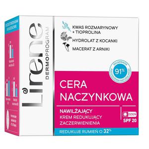 Lirene cera naczynkowa nawilajcy krem redukujcy zaczerwienienia na dzie spf20 50ml - 2875829955