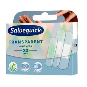 Salvequick transparent aloe vera plastry opatrunkowe przezroczyste z wycigiem z aloesu 20szt. - 2876447299