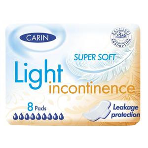 Carin light incontinence wkadki na nietrzymanie moczu super soft 8szt - 2877943007
