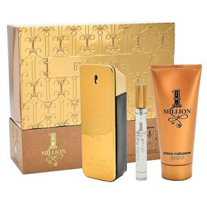 Paco rabanne 1 million men zestaw woda toaletowa spray 100ml + el pod prysznic 100ml + woda toaletowa 10ml - 2876782974