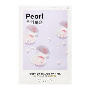 Missha airy fit sheet mask rozwietlajca maseczka w pachcie z ekstraktem z pery pearl 19ml - 2877943042