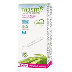 Masmi tampons tampony z aplikatorem z baweny organicznej light 18szt - 2876784552