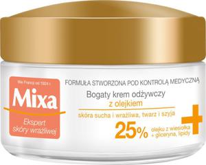 Mixa bogaty krem odywczy z olejkiem do skry wraliwej i suchej 50ml - 2876784721