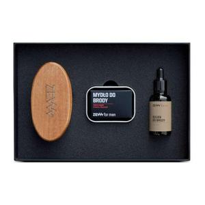 Zew for men prosty drwal zestaw olejek do brody 30ml + mydo do brody 85ml + mydelniczka + szczotka do brody - 2878411108