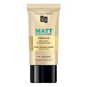 Aa make up matt podkad matujco wygadzajcy 103 light beige 30ml - 2877389307