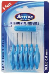 Active oral care interdental brushes czyciki do przestrzeni midzyzbowych 0.60mm 6szt. - 2877389867