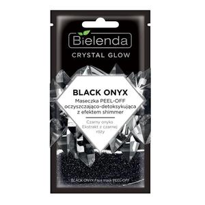 Bielenda crystal glow black onyx maseczka peel-off oczyszczajco-detoksykujca z efektem shimmer 8g - 2877390674