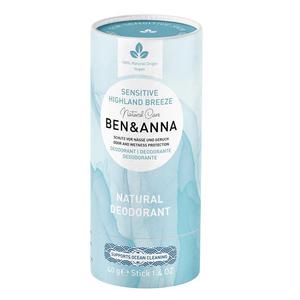 Benanna natural deodorant naturalny dezodorant bez sody sensitive highland breeze 40g - 2877391651