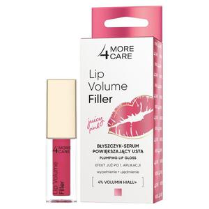 More4care lip volume filler byszczyk-serum powikszajcy usta juicy pink 4.8g - 2877393132