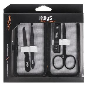 Killys for men accessory set zestaw noyczki do paznokci + obcinaczki do paznokci + pilnik do paznokci + pseta do depilacji - 2877847303