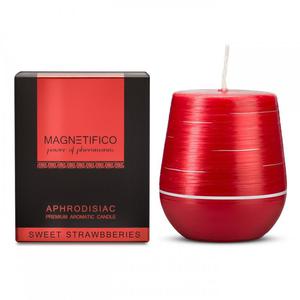 Magnetifico aphrodisiac premium aromatic candle wieca zapachowa truskawka 36 godzin - 2877849242