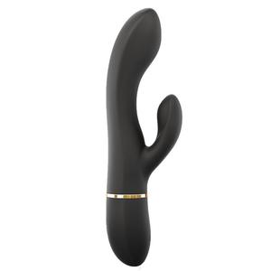 Marc dorcel glam rabbit wibrator typu krliczek ze stymulatorem echtaczki black - 2877849796