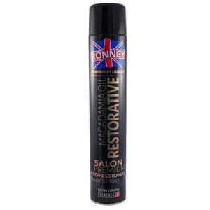 Ronney professional hair spray macadamia oil restorative lakier do wosw wzmacniajcy 750ml - 2877943459