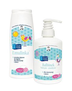 Skarb matki zestaw emulinka emulsja olejowa do kpieli 250ml + balbinek balsam-emolient 250ml - 2877944270