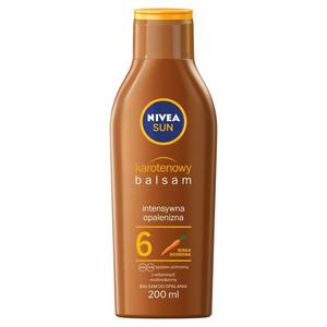 Nivea intense bronze karotenowy balsam do opalania spf6 200ml - 2878412673