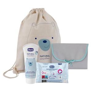 Chicco natural sensation nappy change zestaw mata do zmiany pieluszek + krem do pieluszki 4w1 100ml + chusteczki oczyszczajce 16szt. - 2878414232