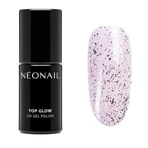 Neonail top glow top hybrydowy silver flakes 7.2ml - 2878414524
