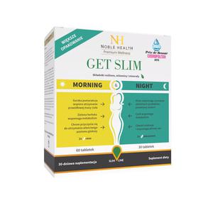 Noble health premium wellness get slim morning night dwufazowy program odchudzajcy 90 tabletek - 2878862497