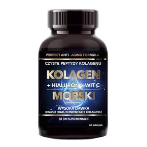 Intenson kolagen morski + hialuron + witamina c suplement diety 60 tabletek - 2878863150