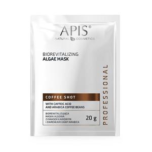 Apis coffee shot biorewitalizujca maska algowa z kwasem kawowym i ziarenkami kawy arabica 20g - 2878865186