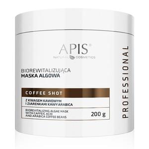 Apis coffee shot biorewitalizujca maska algowa z kwasem kawowym i ziarenkami kawy arabica 200g - 2878865193