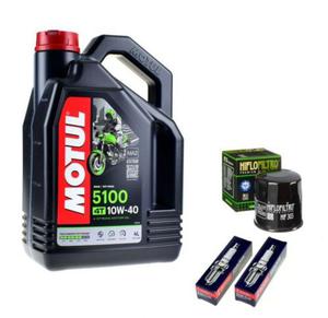 Olej Motul + Filtr + wiece Denso HONDA XL700V TRANSALP - 2833197758