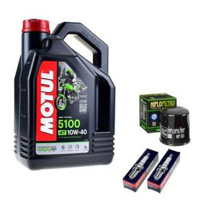 Olej Motul + Filtr oleju + wiece SUZUKI BURGMAN 650 - 2833197801